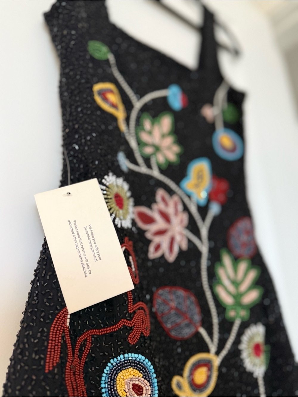 NWT Staud Le Sable Floral-Beaded Minidress $995 S - Picture 8 of 10